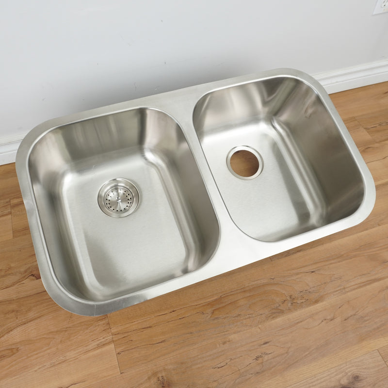 32-inch Double Bowl Undermount Stainless Steel Sink