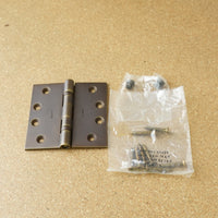 Baldwin Aged Brass Ball Bearing Hinge SQ 4"x4" Half Pair