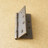 Baldwin Aged Brass Ball Bearing Hinge SQ 4"x4" Half Pair
