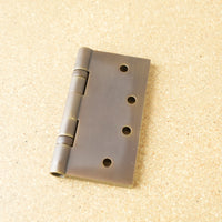 Baldwin Aged Brass Ball Bearing Hinge SQ 4"x4" Half Pair