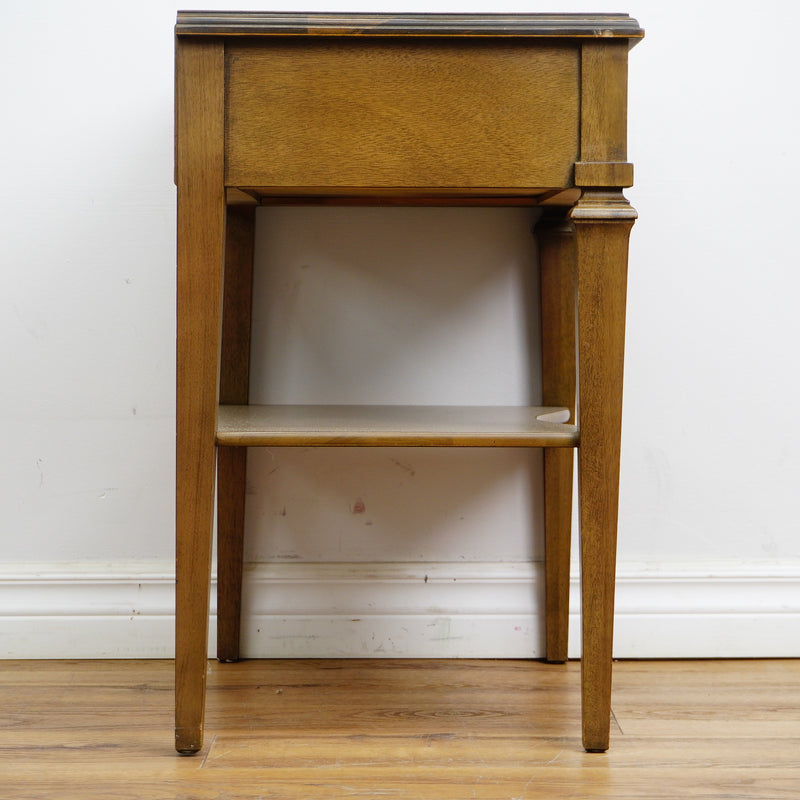 22x15x24-Inch Wood End Table – Single Drawer & Lower Shelf
