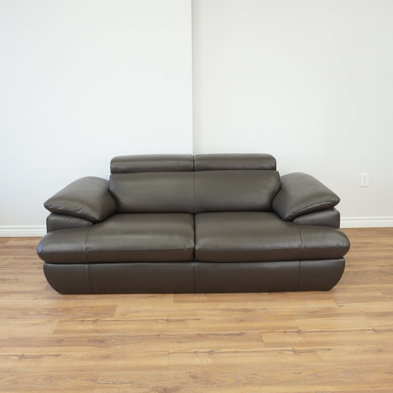 Monza II Leather 2-Seater Sofa in Dark Brown