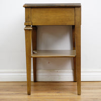 22x15x24-Inch Wood End Table – Single Drawer & Lower Shelf