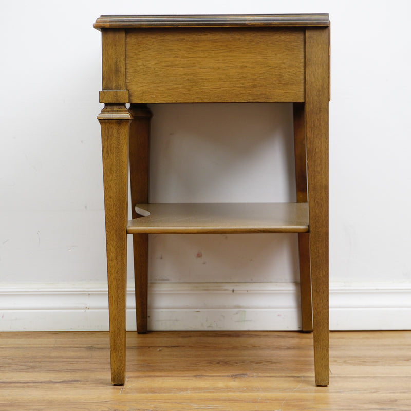 22x15x24-Inch Wood End Table – Single Drawer & Lower Shelf