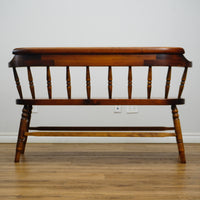 48x17x30-Inch Cinnamon 2‑Seater Hardwood Bench