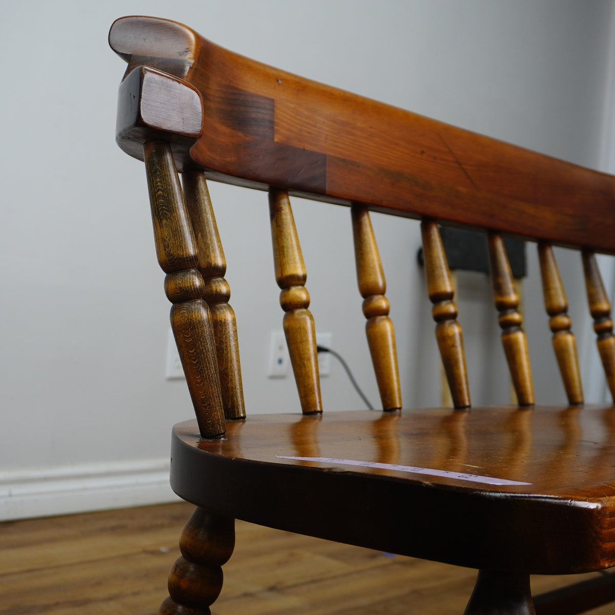48x17x30-Inch Cinnamon 2‑Seater Hardwood Bench