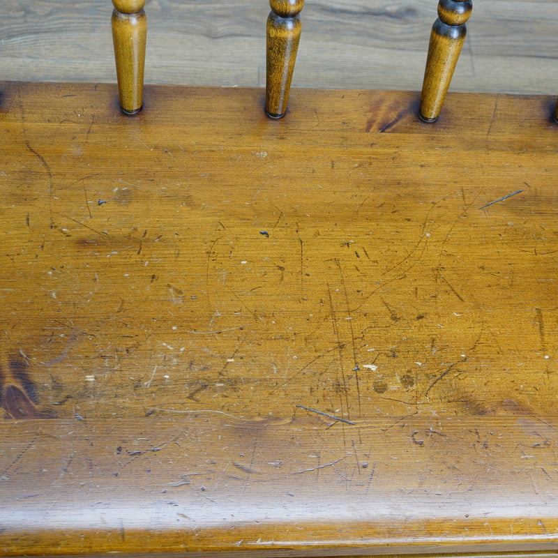 48x17x30-Inch Cinnamon 2‑Seater Hardwood Bench