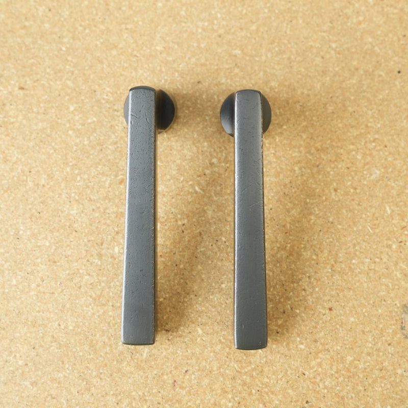 Baldwin Reserve Dark Bronze Taper Lever & Rustic Square Rose- Passage