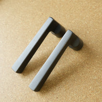 Baldwin Reserve Dark Bronze Taper Lever & Rustic Square Rose- Passage