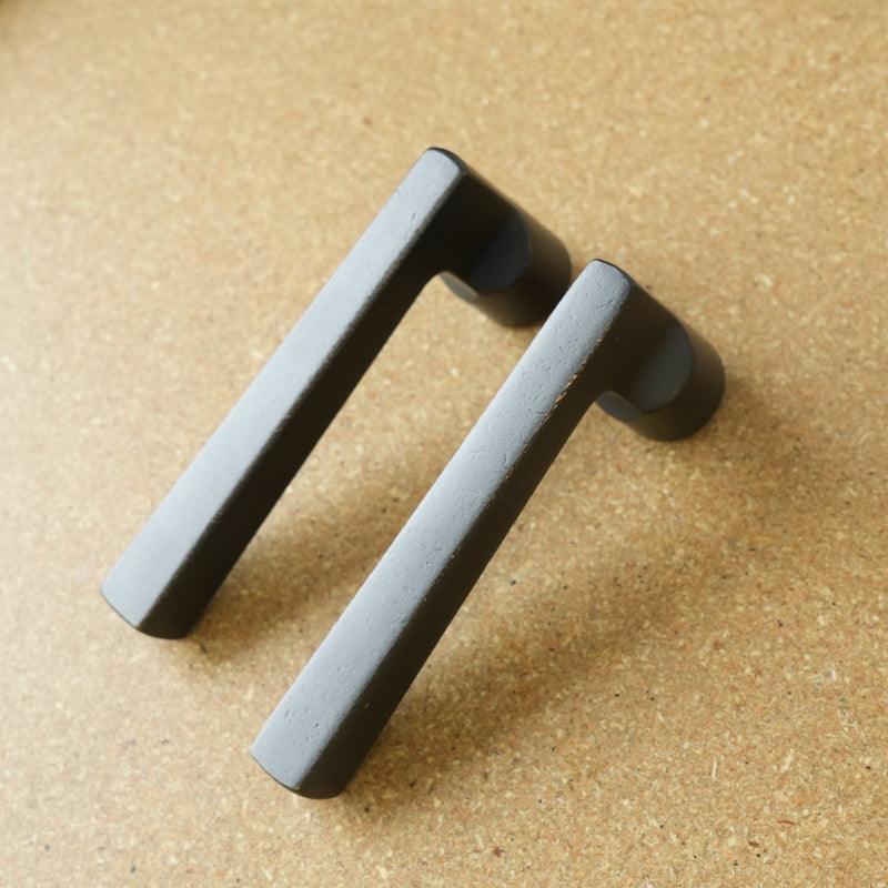 Baldwin Reserve Dark Bronze Taper Lever & Rustic Square Rose- Passage