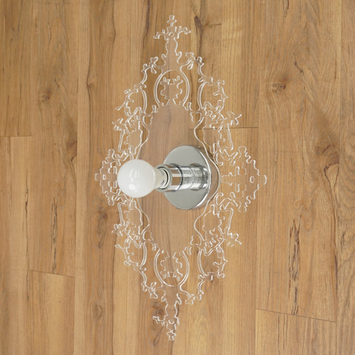 Royal 1-Light Wall Sconce in Transparent