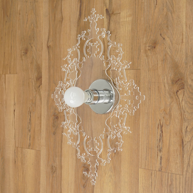 Royal 1-Light Wall Sconce in Transparent