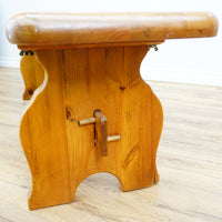 60x14x18-Inch Hardwood Ochre Bench