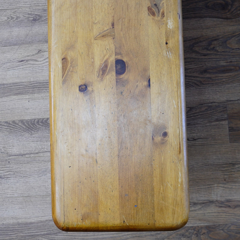 60x14x18-Inch Hardwood Ochre Bench