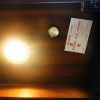 Mahogany Glass Curio Cabinet – 80" Tall Lit Interior, Ornate Carvings, 5 Shelves