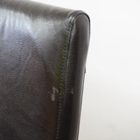 19x21x42-Inch – Black Leather Upholstered Bar Stool – High Backrest