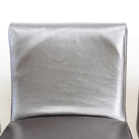 19x21x42-Inch – Black Leather Upholstered Bar Stool – High Backrest