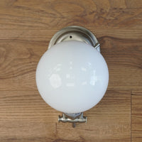 1-Light Pewter Sconce with Ball Shaped Light