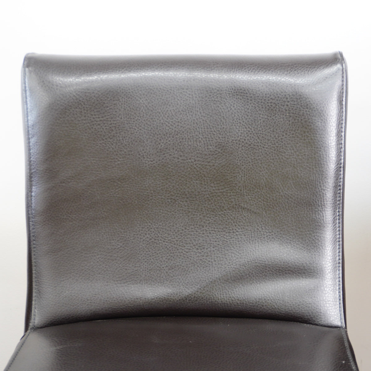 19x21x42-Inch – Black Leather Upholstered Bar Stool – High Backrest