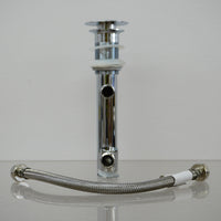 Chrome Pop-up Glass Drain & Overflow for Bathroom Sink – TY-5632C-1