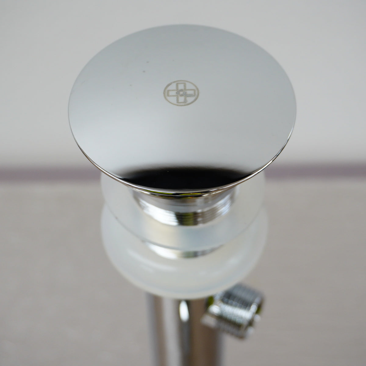 Chrome Pop-up Glass Drain & Overflow for Bathroom Sink – TY-5632C-1