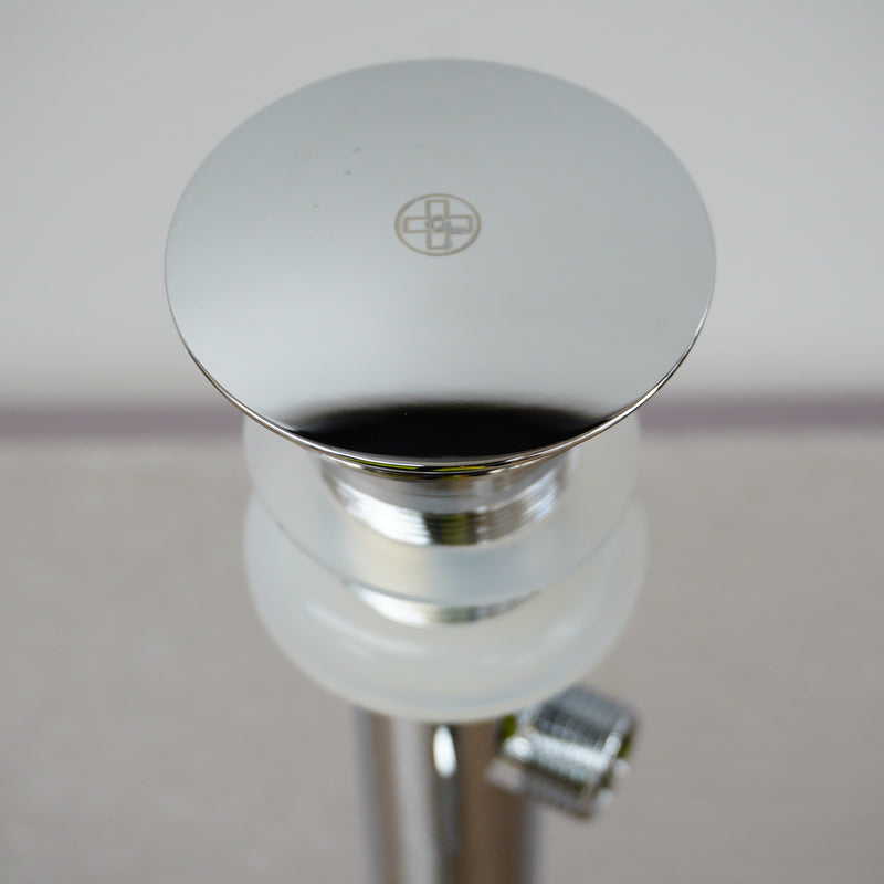 Chrome Pop-up Glass Drain & Overflow for Bathroom Sink – TY-5632C-1