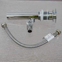 Chrome Pop-up Glass Drain & Overflow for Bathroom Sink – TY-5632C-1