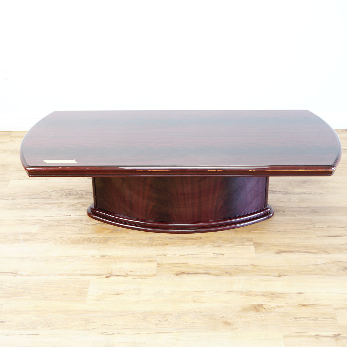 54x24x16-Inch – Dark Wood Coffee Table in Gloss Finish
