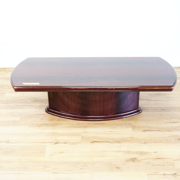 54x24x16-Inch – Dark Wood Coffee Table in Gloss Finish