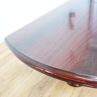 54x24x16-Inch – Dark Wood Coffee Table in Gloss Finish
