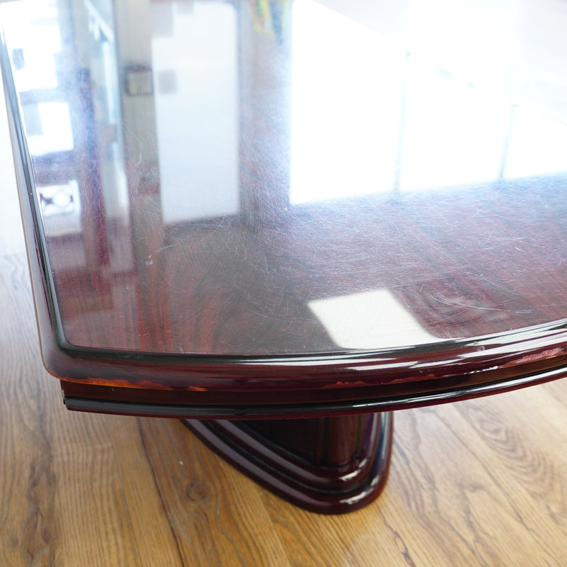 54x24x16-Inch – Dark Wood Coffee Table in Gloss Finish