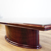 54x24x16-Inch – Dark Wood Coffee Table in Gloss Finish