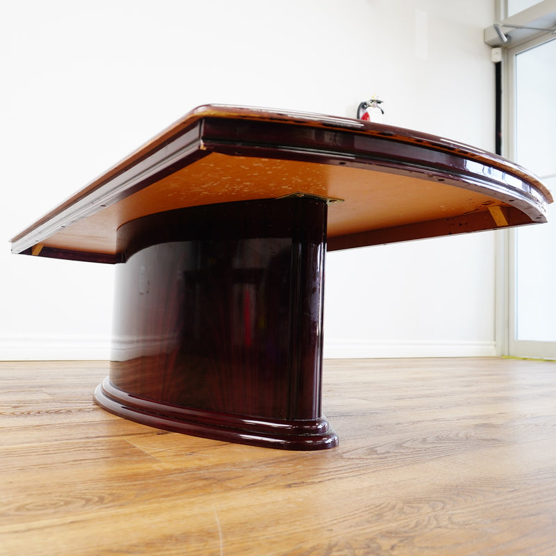 54x24x16-Inch – Dark Wood Coffee Table in Gloss Finish