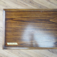 61x21x19-Inch – Grainy Wood Double-Sided Console w/ Doors & Columns