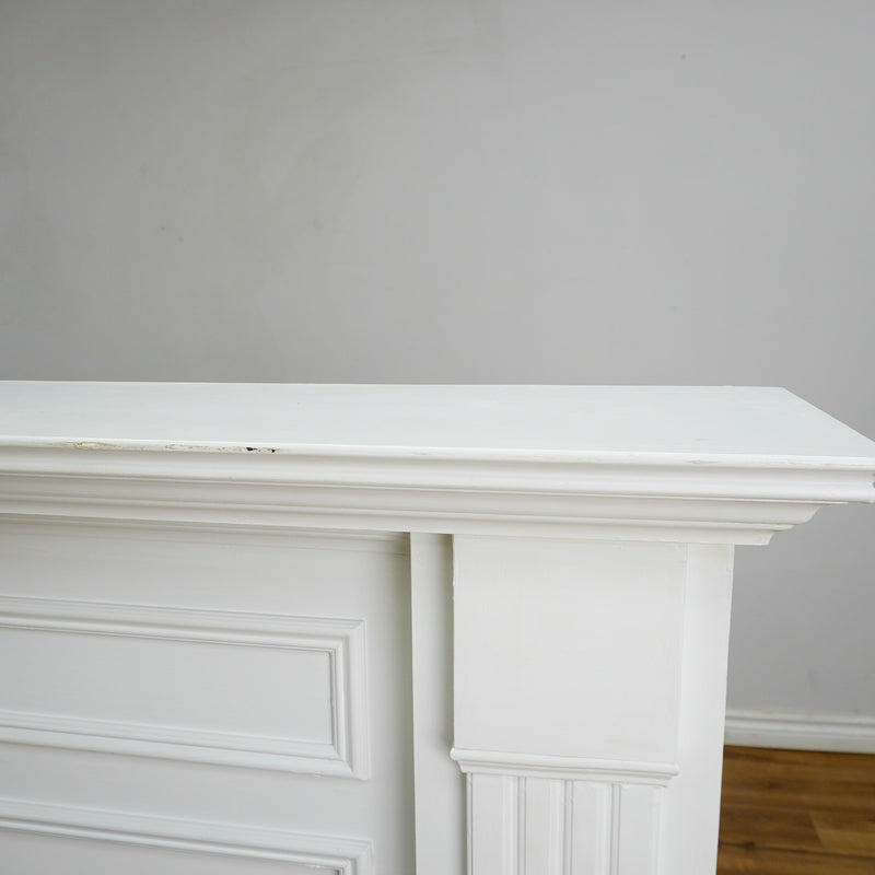 63x14x45-Inch White Fireplace Mantel w/ Realflame 1400W Electric Insert