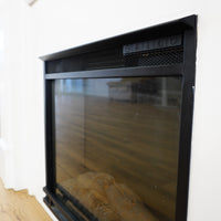 63x14x45-Inch White Fireplace Mantel w/ Realflame 1400W Electric Insert