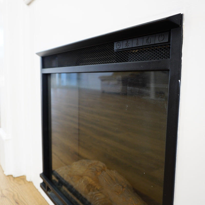 63x14x45-Inch White Fireplace Mantel w/ Realflame 1400W Electric Insert