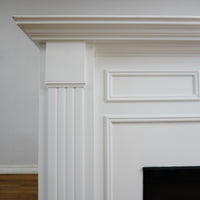 63x14x45-Inch White Fireplace Mantel w/ Realflame 1400W Electric Insert
