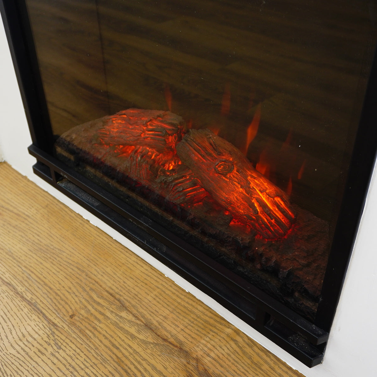 63x14x45-Inch White Fireplace Mantel w/ Realflame 1400W Electric Insert