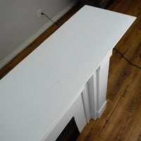 63x14x45-Inch White Fireplace Mantel w/ Realflame 1400W Electric Insert