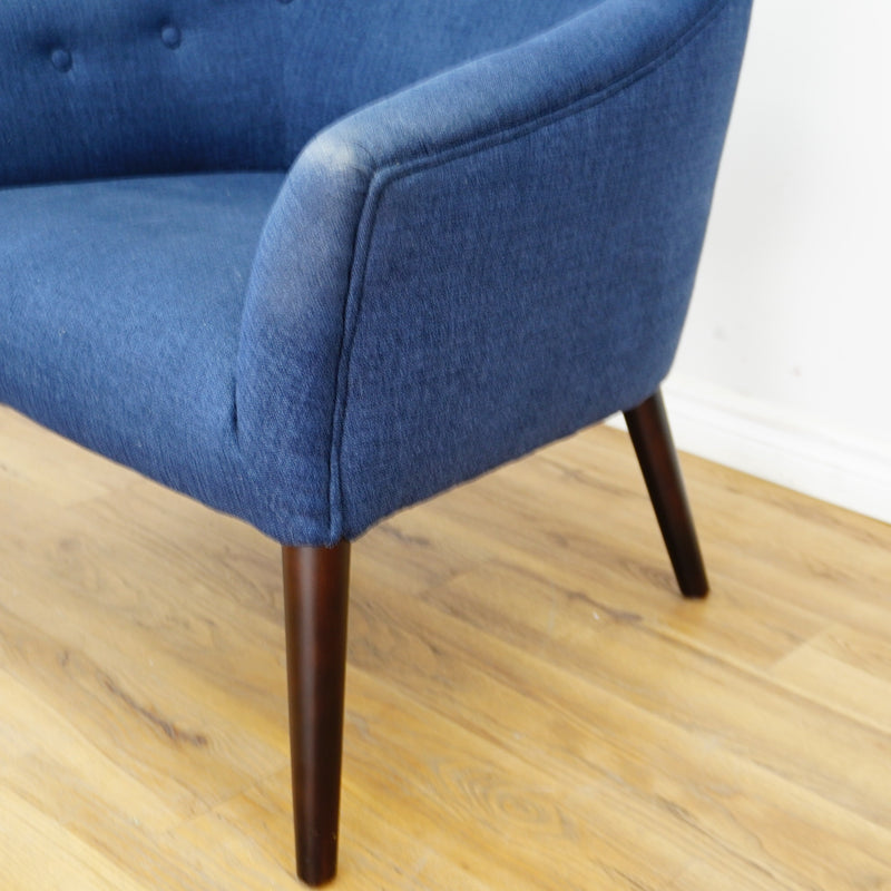 Blue Denim Club Armchair