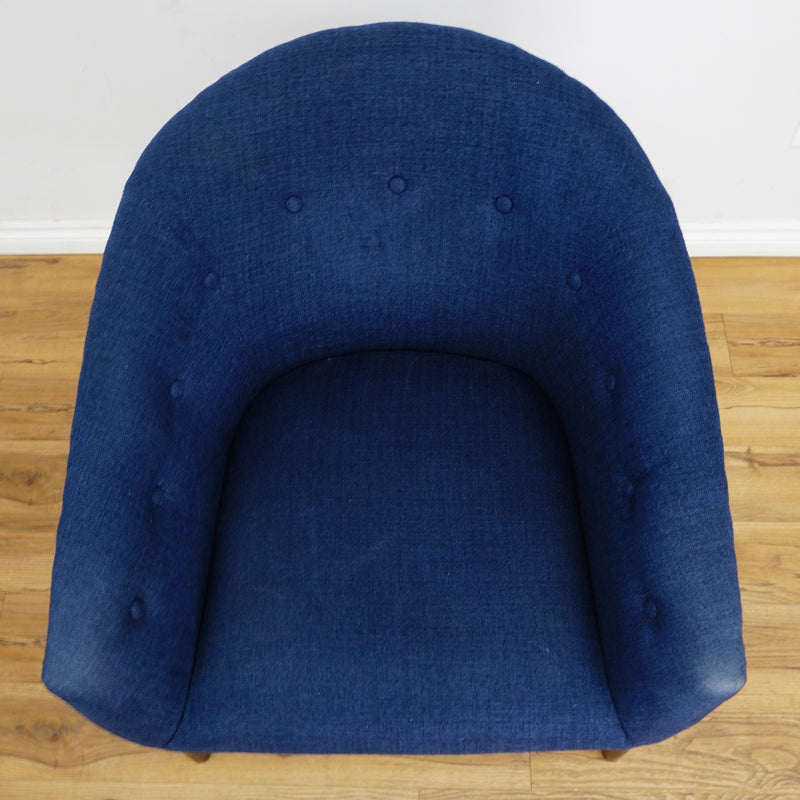 Blue Denim Club Armchair