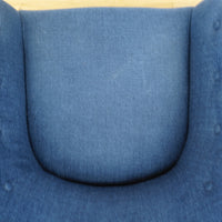 Blue Denim Club Armchair