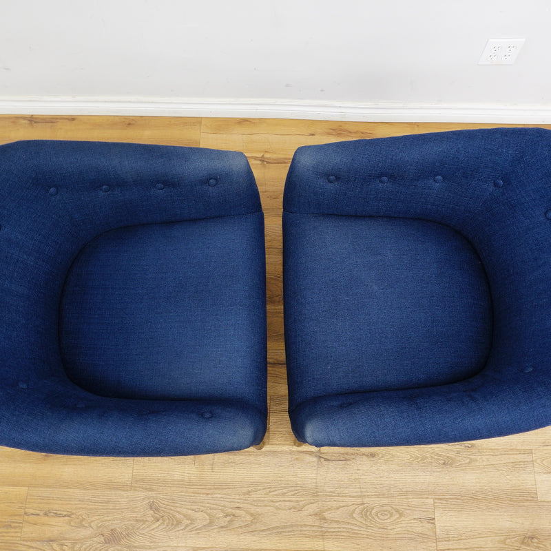 Blue Denim Club Armchair