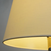 Jake Floor Lamp – Polished Silver & White Linen – Ralph Lauren LT1121PN1
