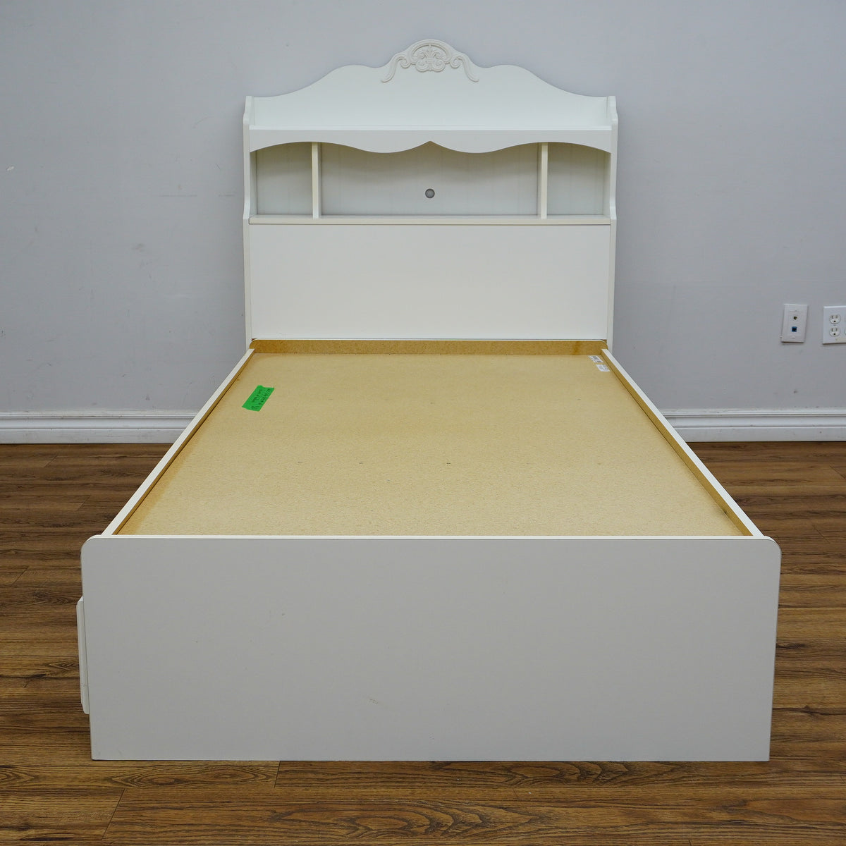 42×84×47‑Inch Platform Storage Bed – Headboard Shelves & Frame Drawers