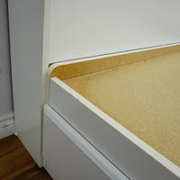 42×84×47‑Inch Platform Storage Bed – Headboard Shelves & Frame Drawers