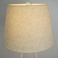 48‑Inch White Floor Lamp with Shelves – 10×10" Base – 14" Shade