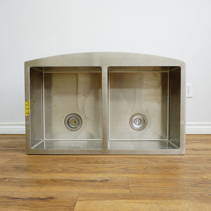 34×22×11‑Inch Double Basin Drop‑In Kitchen Sink – Stainless Steel