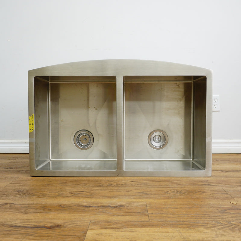 34×22×11‑Inch Double Basin Drop‑In Kitchen Sink – Stainless Steel